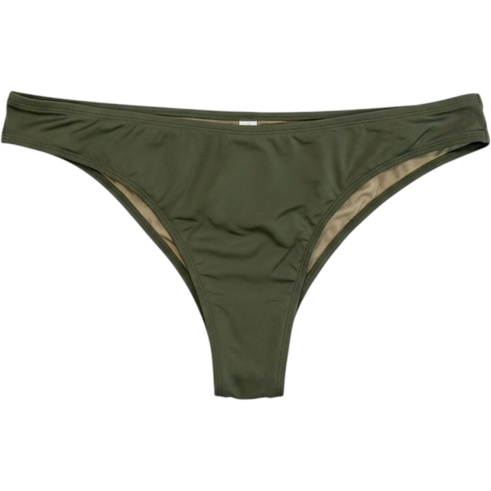 Cacique Swim Olive Green Bikini Bottom Plus Size 24 REPREVE Recycled 1124385